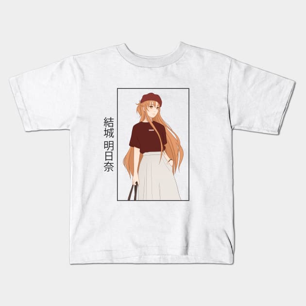 Sword Art Online Asuna in Casual Clothes Kids T-Shirt by Maki Graphics